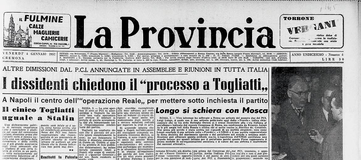 I dissidenti chiedono il “processo a Togliatti”