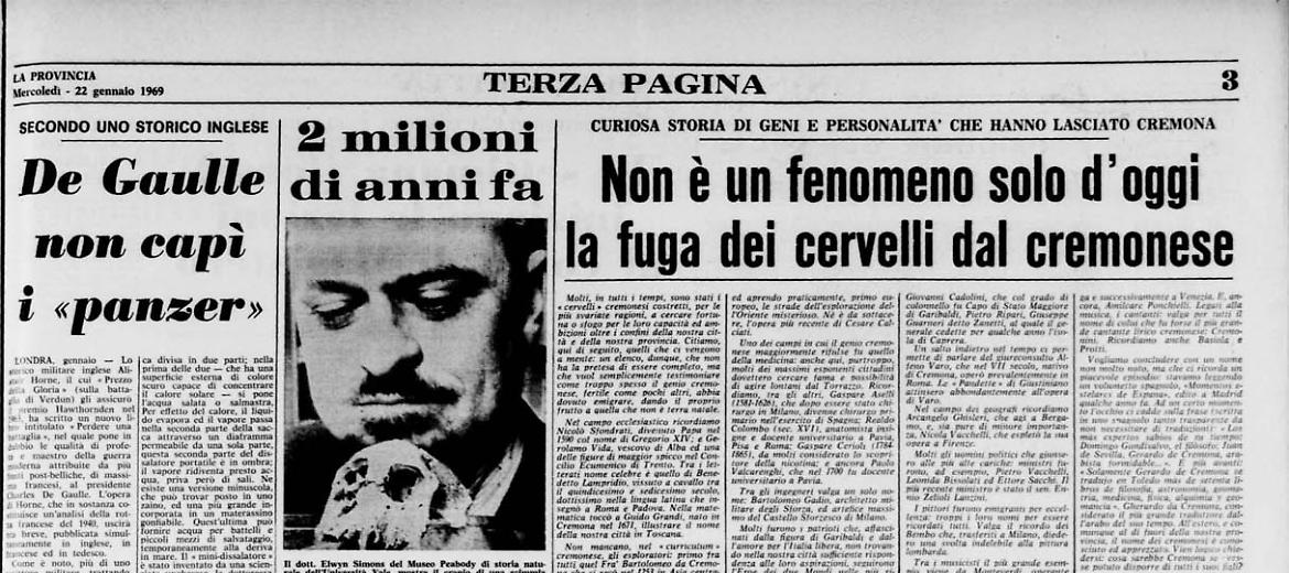 Curiosa storia di geni e personalità che hanno lasciato Cremona