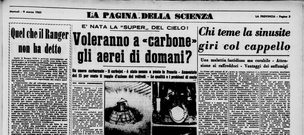 Voleranno a «carbone» gli aerei di domani?
