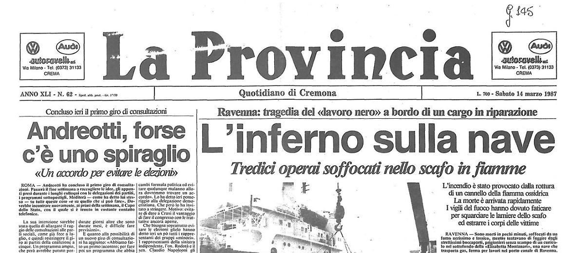 L'inferno sulla nave