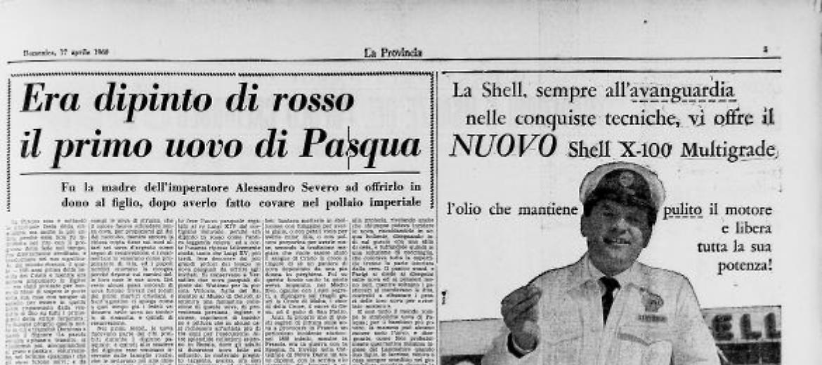 Era dipinto di rosso il primo uovo di Pasqua