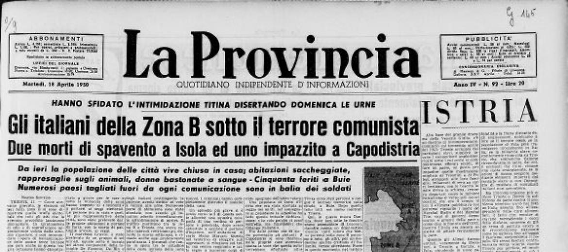 Gli italiani della Zona B sotto il terrore comunista