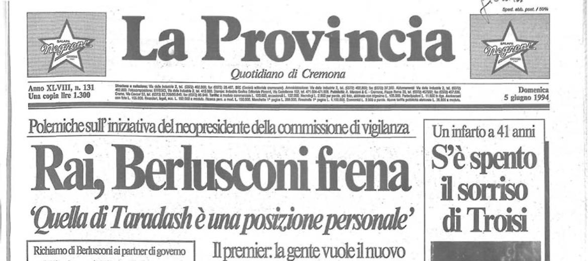 S'è spento il sorriso di Troisi