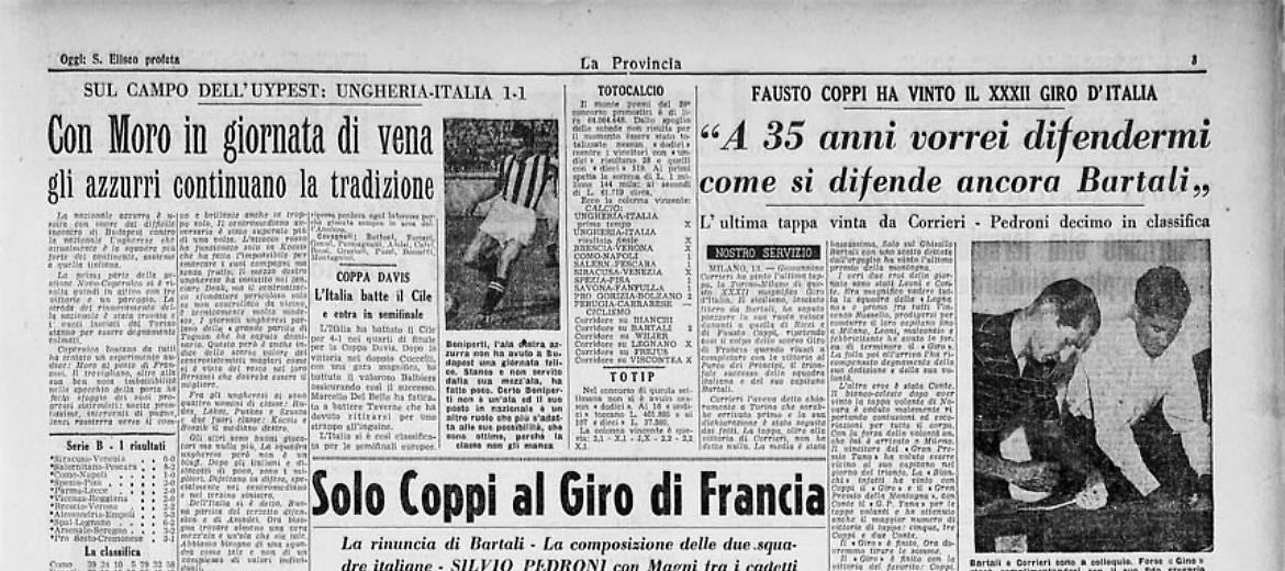 Fausto Coppi ha vinto il XXXII Giro d'Italia