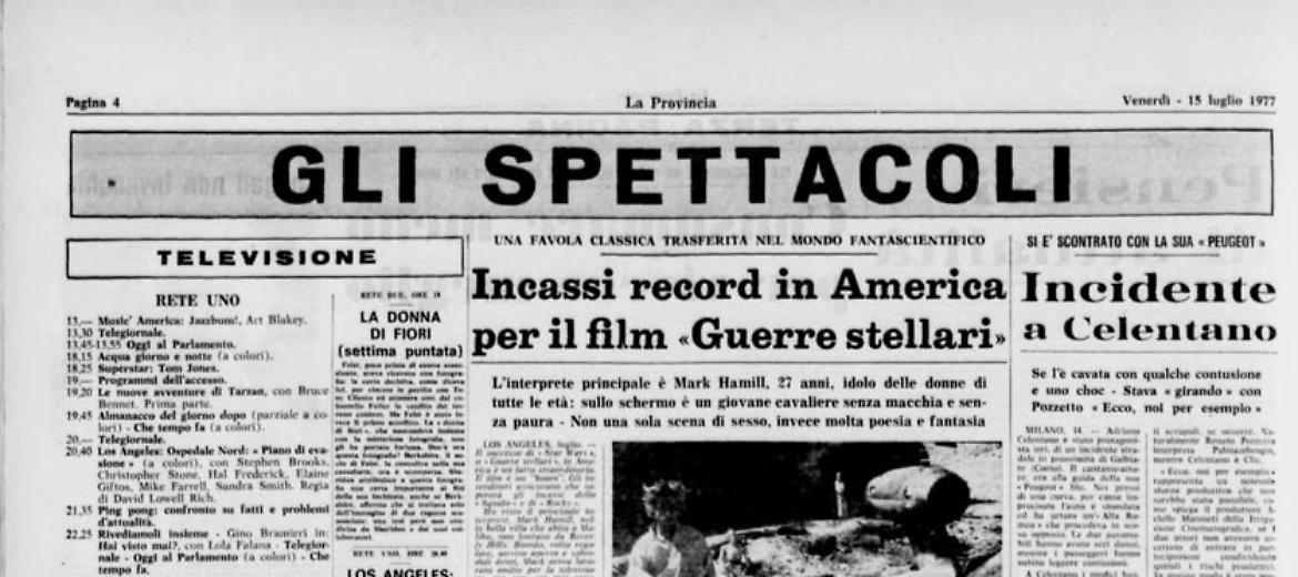 Incassi record in America per il film «Guerre stellari»