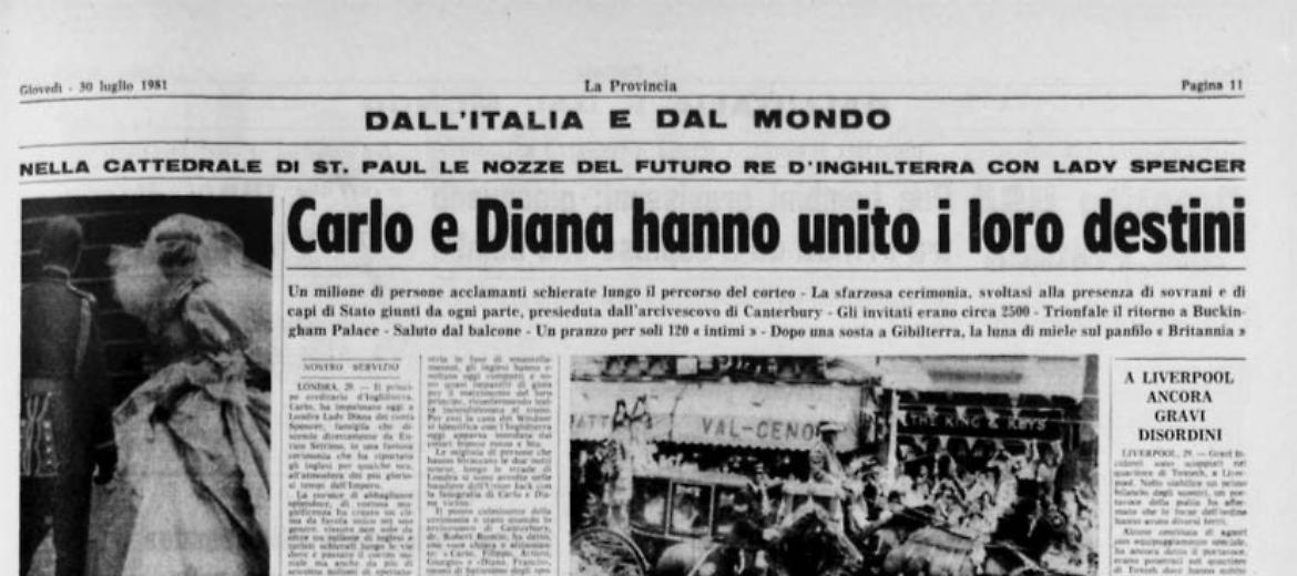 Carlo e Diana hanno unito i loro destini
