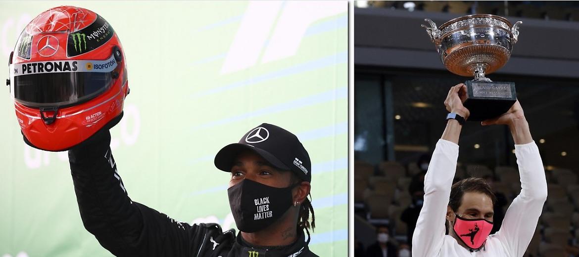 Hamilton-Schumi e Nadal-Federer già nella leggenda