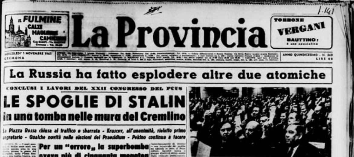 Le spoglie di StalinIl funerale di Einaudi