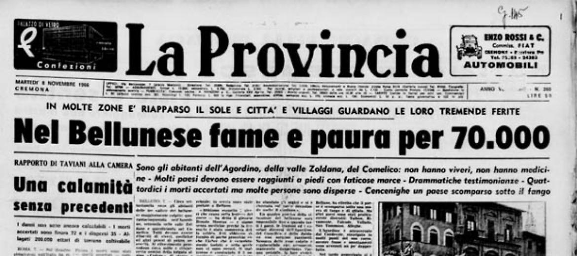 Nel Bellunese fame e paura per 70.000