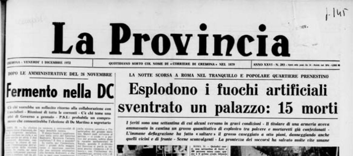 Esplodono i fuochi artificiali: sventrato un palazzo: 15 morti