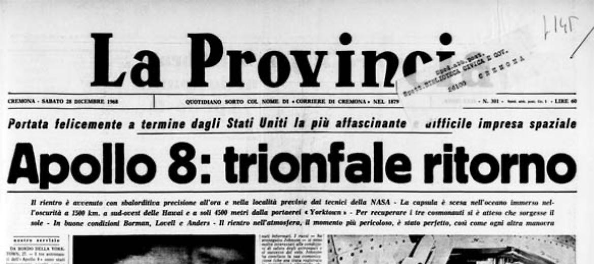 Apollo 8: trionfale ritorno 