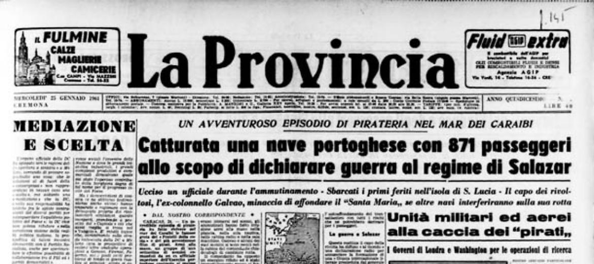 Avventuroso episodio di pirateria nel mar dei Caraibi
