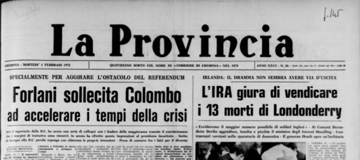 Irlanda: la Bloody Sunday