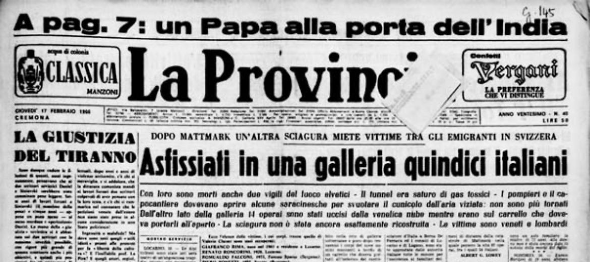 Asfissiati in una galleria 15 italiani