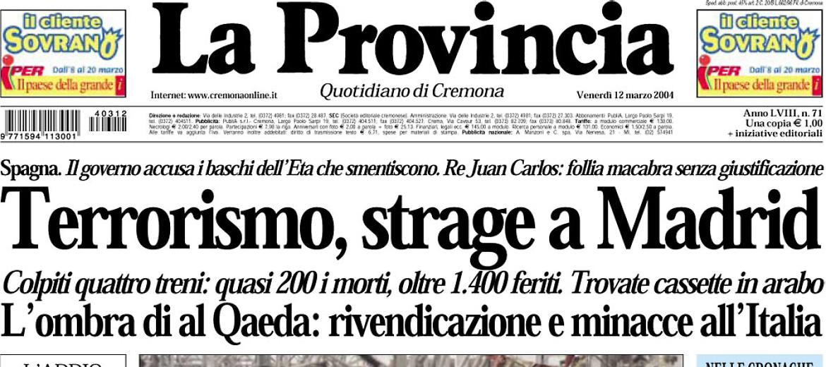 L'11 settembre europeo: Apocalisse a Madrid