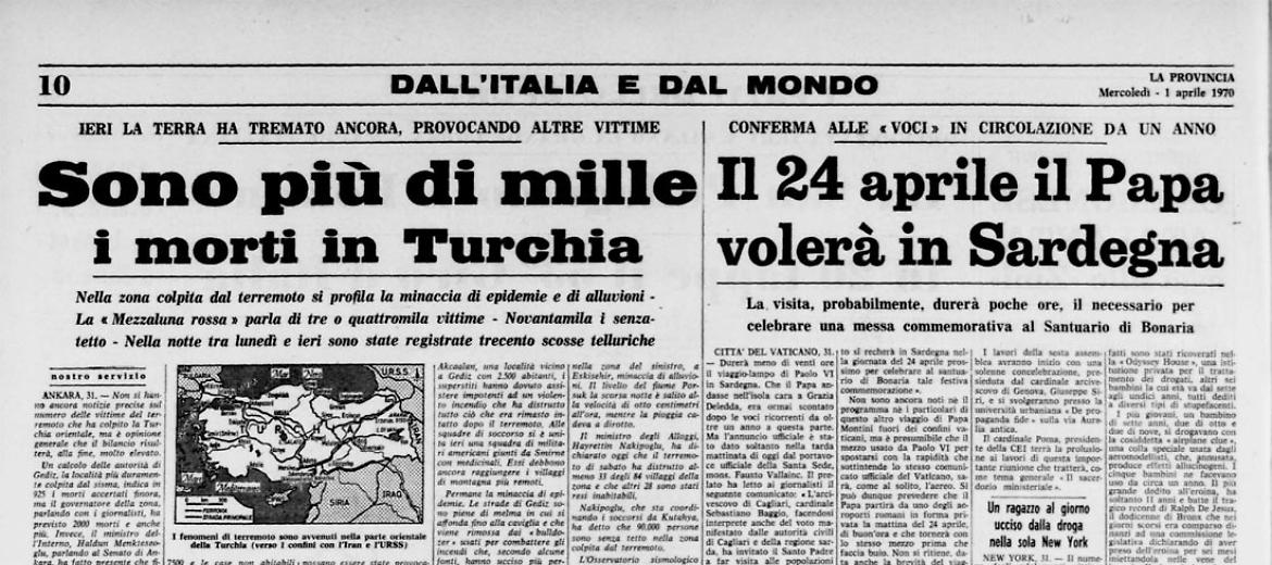 Terremoto in Turchia: più di mille morti