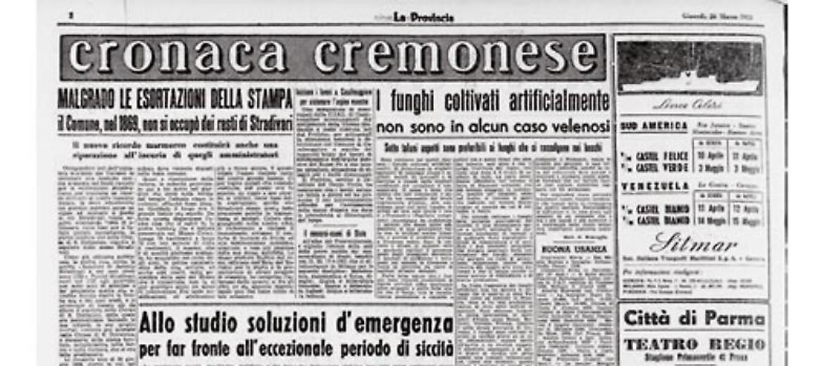 Il Comune, nel 1869, non si occupò dei resti di Stradivari