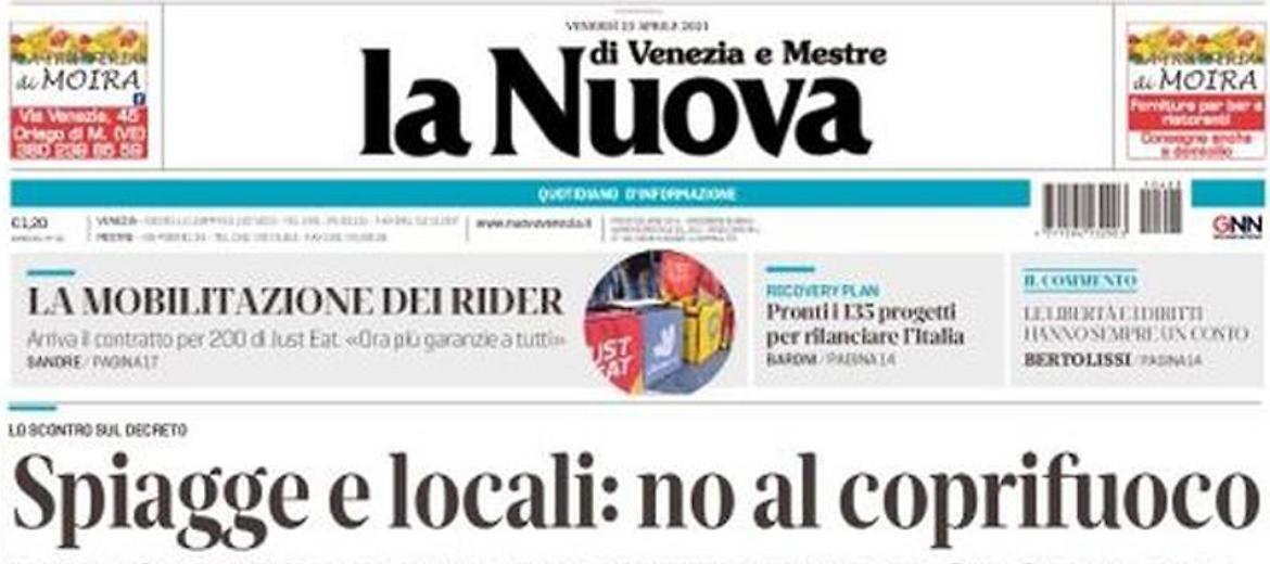 LA NUOVA DI VENEZIA E MESTRE PubliA