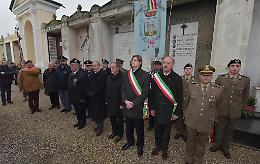 Commemorazione caduti italiani e austroungarici, cerimonia in cimitero