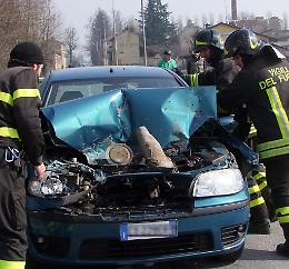 Tampona un carro agricolo, ferita una 22enne