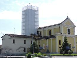 Impalcatura intorno alla torre