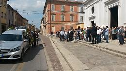 Il funerale di Claudio Vaccari