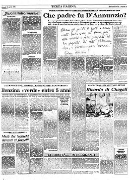 Pessimo padre e marito infedele? Una lettera inedita tratteggia la figura di Gabriele D'Annunzio