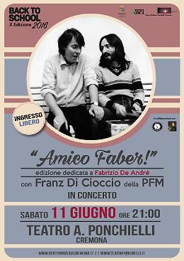BACK TO SCHOOL 2016 - con Franz di Cioccio della PFM