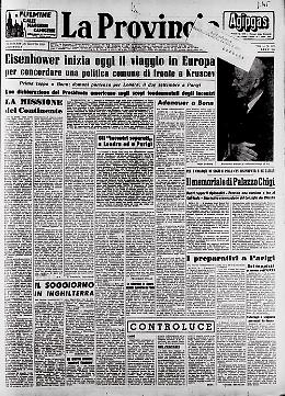 Eisenhower inizia il suo viaggio in Europa