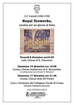 Collegium Vocale e Royal fireworks, musica per un giorno di festa