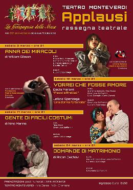 'Applausi', la rassegna della Compagnia delle Muse