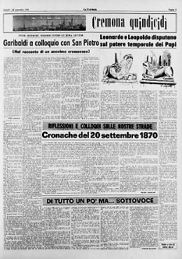 Cronache del 20 settembre 1870