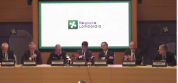 Conferenza stampa con il governatore Fontana,  il ministro Speranza  e il capo della Protezione Civile Borrelli