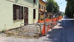 Pista ciclabile nella bufera