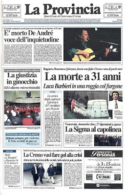 Addio a Fabrizio De André voce dell'inquietudine