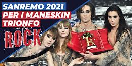 Sanremo, trionfo rock con i Maneskin