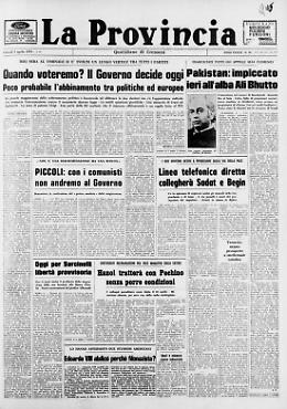 Pakistan: impiccato ieri all'alba Ali Bhutto