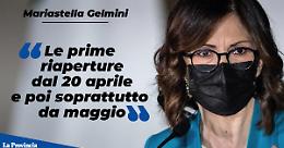 Gelmini: alcune aperture dal 20 aprile, poi soprattutto a maggio