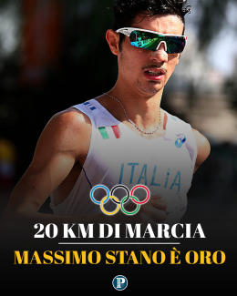 Marcia. Trionfo di Massimo Stano, medaglia d'oro nella 20 km