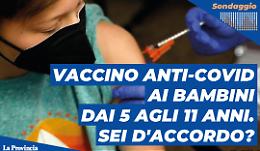 Vaccino anti-Covid ai bambini dai 5 agli 11 anni. Sei d'accordo?