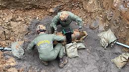 Disinnescate e distrutte tre bombe d’aereo americane della 2^ Guerra Mondiale