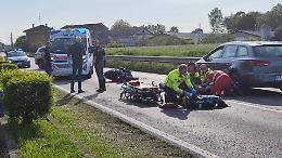 Incidente auto-scooter sulla provinciale, centauro ferito