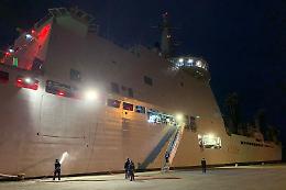 Arrivata alla Spezia la nave Vulcano con i bimbi palestinesi 