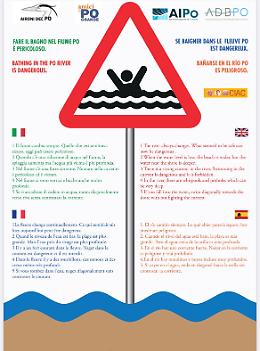 Rischio di annegamento: "Fare il bagno nel Po è pericoloso"