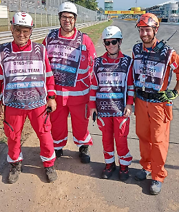 Al GP di Monza i volontari del comitato locale della CRI della città murata