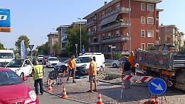 Fuga di gas tra via del Picco e via Indipendenza