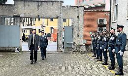 Il prefetto Giannelli in visita al comando provinciale della GdF