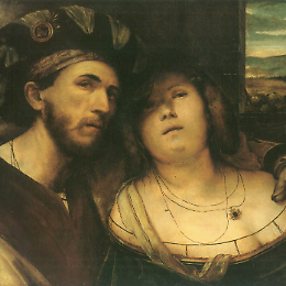 Un maestro del Rinascimento in primo piano