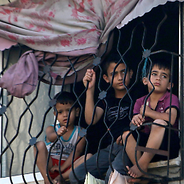 Articolo 11 della Costituzione con gli occhi dei bambini di Gaza