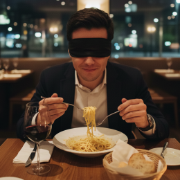 Cena al buio: iniziativa per il progetto ''Mai pi&ugrave; soli''